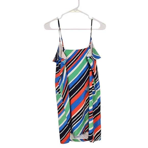 Lilly Pulitzer Overboard Striped Nautical Compass Slik Layla Mini Dress - Picture 3 of 8